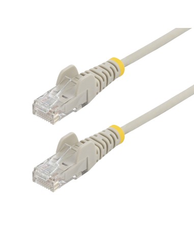 Cable de Red Ethernet CAT6 Delgado sin Enganches Gris de 7m - Cable RJ45 Snagless Slim 28AWG - Alambre de Cobre Puro - PoE 100W 