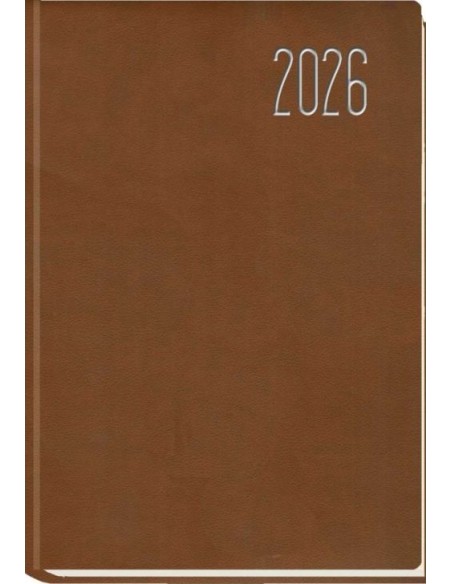 AGENDA ANUAL 2026 ZAHARA HABANA 165X24CM S V POLIPIEL