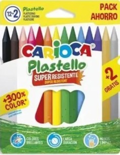 ESTUCHE 122 PLASTICERAS CARIOCACOLOR PLASTELLO