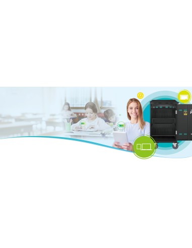 E32c+ Negro Laptop / Tablet Mesita con ruedas para multimedia