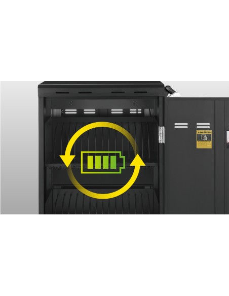 E32c+ Negro Laptop / Tablet Mesita con ruedas para multimedia