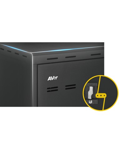 E32c+ Negro Laptop / Tablet Mesita con ruedas para multimedia