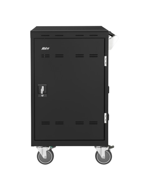 E24C+ Negro Laptop / Tablet Mesita con ruedas para multimedia