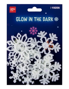 Snowflakes etiqueta decorativa engomada Blanco Permanente 12 pieza(s)