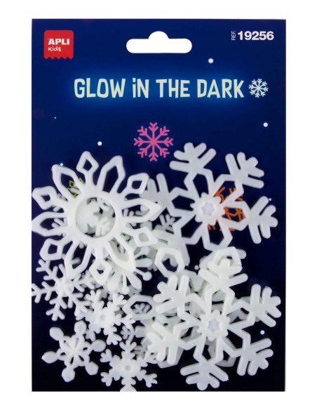 Snowflakes etiqueta decorativa engomada Blanco Permanente 12 pieza(s)