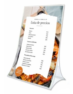 86305V CS TP soporte para menú Soporte de sobremesa Transparente