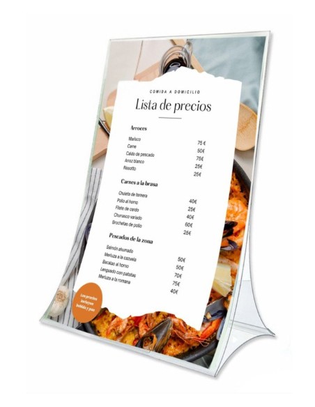 86305V CS TP soporte para menú Soporte de sobremesa Transparente