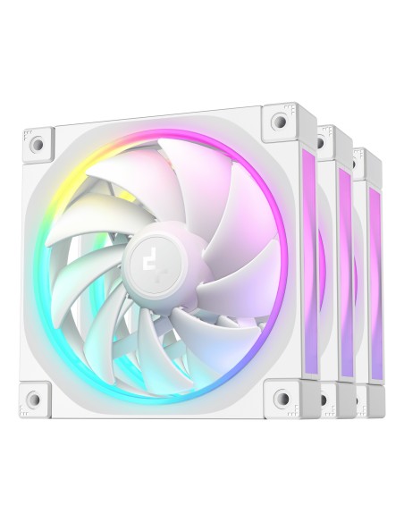 FL12 WH-3 in 1 Carcasa del ordenador Ventilador 12 cm Blanco 3 pieza(s)