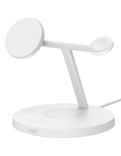 BoostCharge Pro Auriculares, Smartphone, Reloj inteligente Blanco USB Cargador inalámbrico Carga rápida Interior