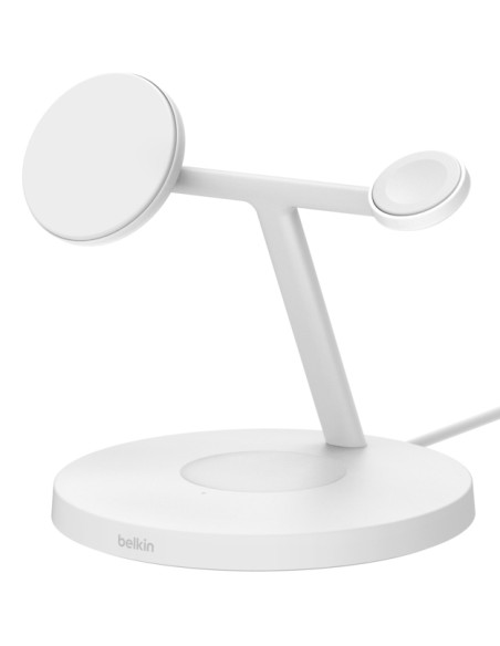 BoostCharge Pro Auriculares, Smartphone, Reloj inteligente Blanco USB Cargador inalámbrico Carga rápida Interior