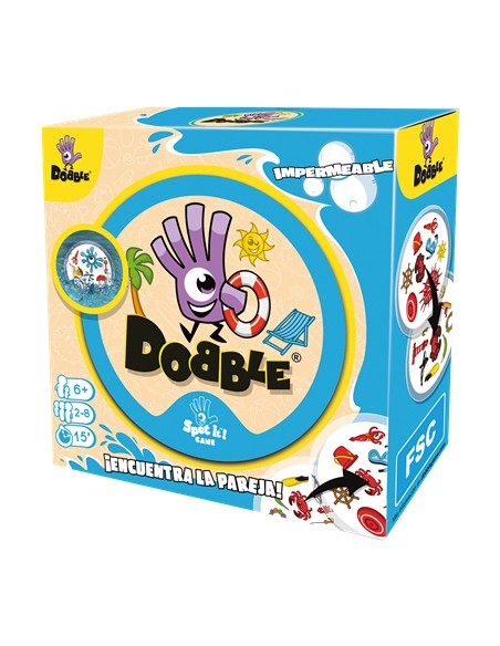 Dobble Impermeable 15 min Juego De Cartas Lógico