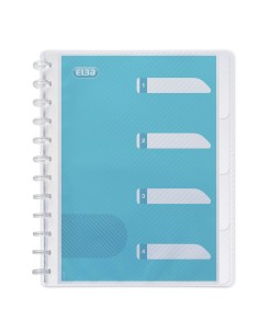 100205613 carpeta de cartón A4 Azul, Transparente