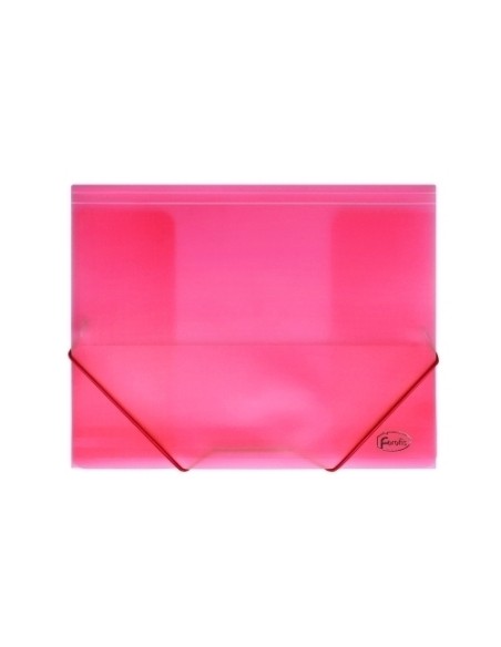 CARPETA SOLAP.FOROFIS PP A4 TRANS. ROJO