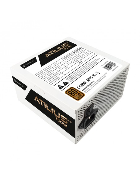 Atilius 2.0 White 750W 80 Plus Bronze Fuente de Alimentacion 750W ATX 2.3 - APFC - Ventilador 120mm
