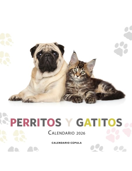 Calendario Perritos y gatitos 2026