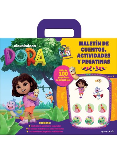 Dora Maletin de cuentos actividades y pegatinas