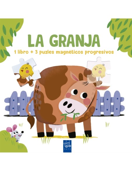 Lee y juega con puzles magneticos La granja