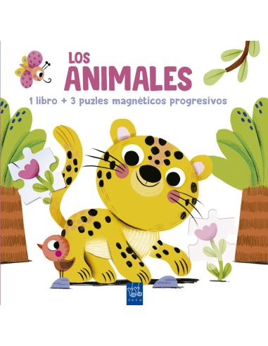 Lee y juega con puzles magneticos Los animales