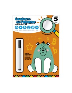 CUADERNO DE REPASO 5 ANOS CON LUPA Y ROTULADOR BORRABLE