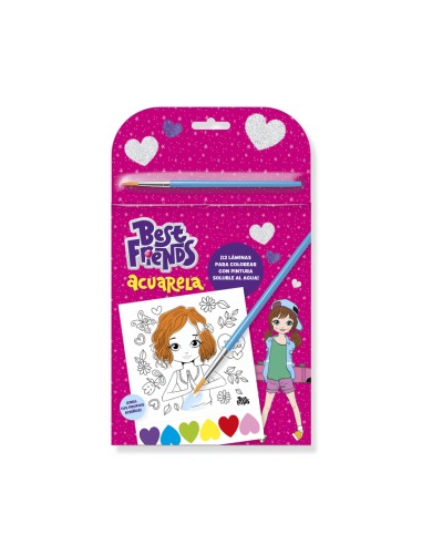 LUDUM BEST FRIENDS LIBRETA COLOREAR ACUARELA