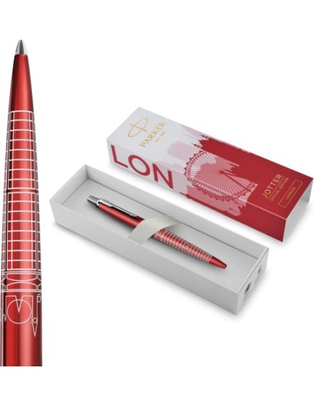 Boligrafo parker jotter edicion especial london cuerpo color rojo