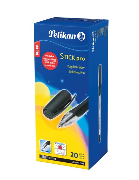 912303 bolígrafo Negro 20 pieza(s)