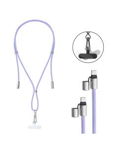 Handykette als Lade- + Datenkabel USB-C bis 1,65m lila cable USB USB C Púrpura