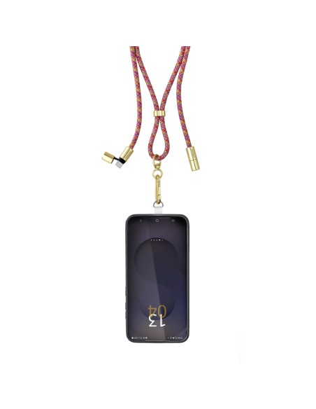 Handykette als Lade- + Datenkabel USB-C bis 1,65m neon mix cable USB USB C Multicolor