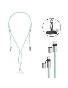 Handykette als Lade- + Datenkabel USB-C bis 1,65m grün cable USB USB C Verde