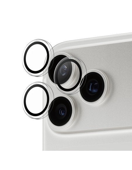 ® Hoops® Transparent Camera Lens Protector iPhone 17 Pro | iPhone 17 Pro Max | iPhone 16 Pro | 16 Pro Max Protector de pantalla 