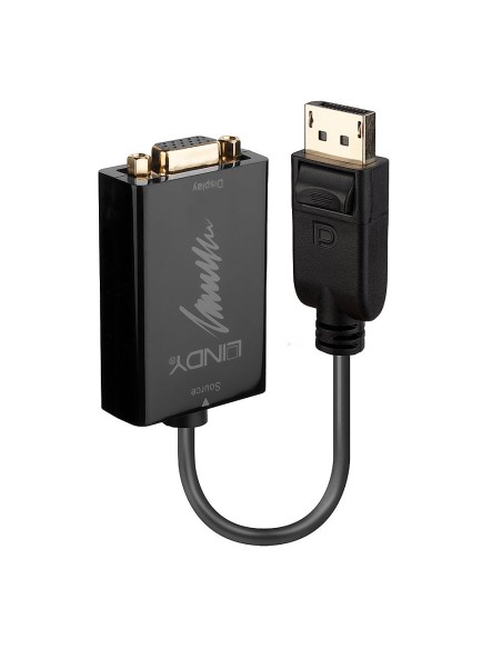 41006 adaptador de cable de vídeo 0,15 m VGA (D-Sub) DisplayPort Negro