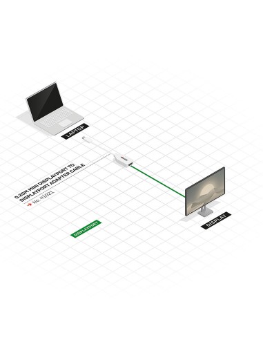 41021 cable DisplayPort 0,15 m Mini DisplayPort Blanco