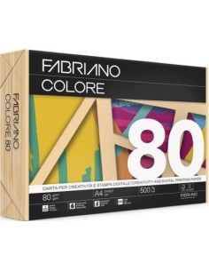 PAQUETE A4 500H 80G FABRIANO COLORE ALBARICOQUE