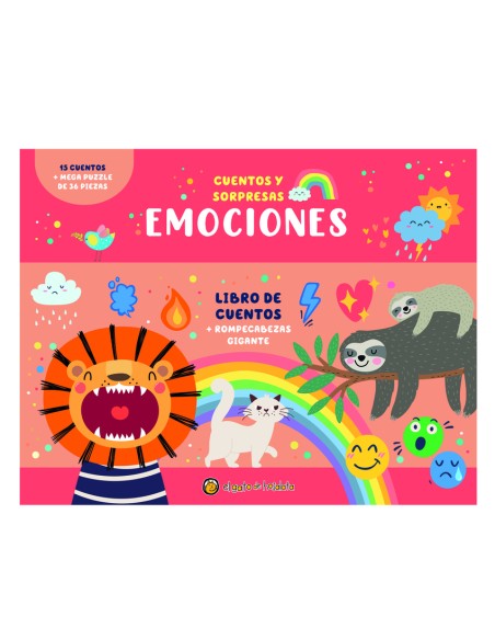 Emociones Caja con LibroPuzle Cuentos y sorpresas 