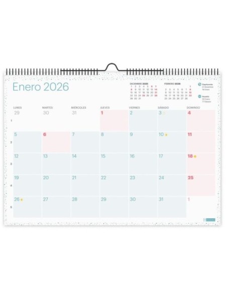 CALENDARIO PARED 2026 A3 LOVELY