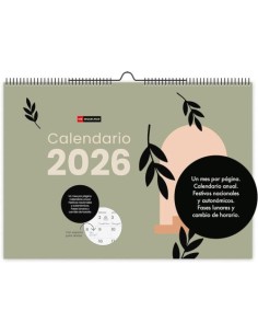 CALENDARIO PARED 2026 A3 ABSTRACT