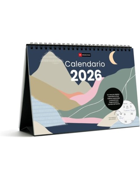 CALENDARIO SOBREMESA A5 2026 MOUNTAINS