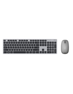 W5000 teclado Ratón incluido Universal RF inalámbrica + USB QWERTY Español Gris