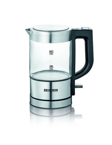 WK 3472 tetera eléctrica 0,5 L 1100 W Plata