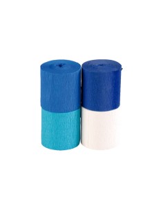 B. 4 RO. PAP. CREPE CLAIREFONTAINE 5X10M AZUL