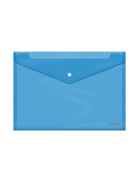 SOBRES POLIPROPILENO BROCHE AZUL FOLIO APAISADO 360X255 DOHE 91476
