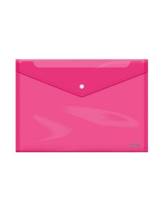 SOBRES POLIPROPILENO BROCHE ROSA FOLIO APAISADO 360X255 DOHE 91477