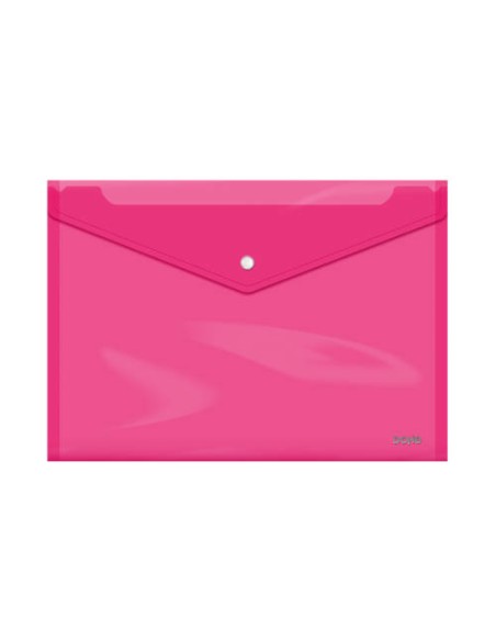 SOBRES POLIPROPILENO BROCHE ROSA FOLIO APAISADO 360X255 DOHE 91477