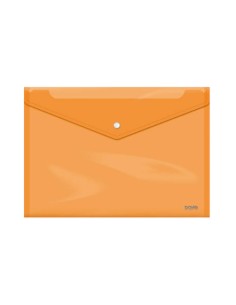 SOBRES POLIPROPILENO BROCHE NARANJA FOLIO APAISADO 360X255 DOHE 91478