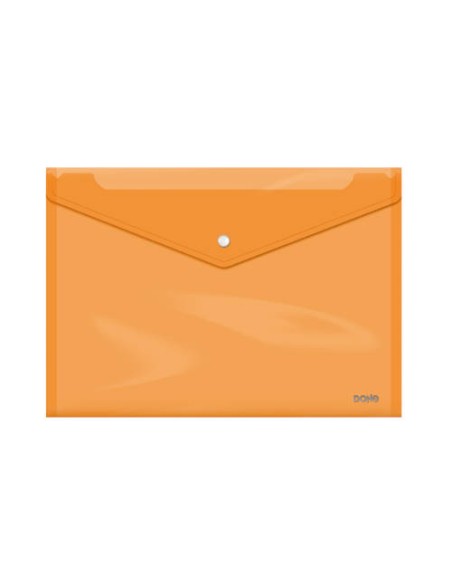 SOBRES POLIPROPILENO BROCHE NARANJA FOLIO APAISADO 360X255 DOHE 91478