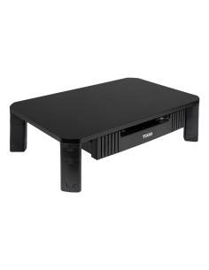 Soporte Elevador Multiusos con Cajón para Monitor/Portátil, Negro