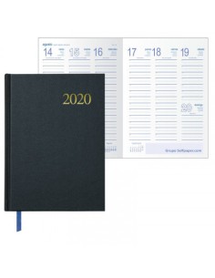 AGENDA SEGOVIA SEMANA VISTA 14 X 20 CM. COLOR NEGRO CATALÁN DOHE 11125