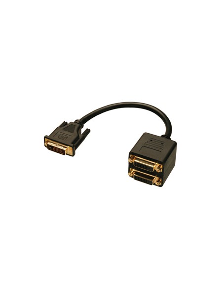 DVI Splitter Cable cable DVI 0,18 m DVI-D Negro
