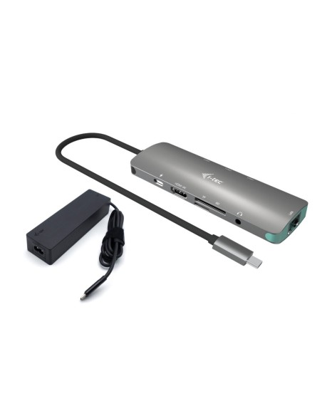 USB-C Metal Nano Docking Station 4K HDMI LAN with Power Delivery 100W + Universal Charger 100W