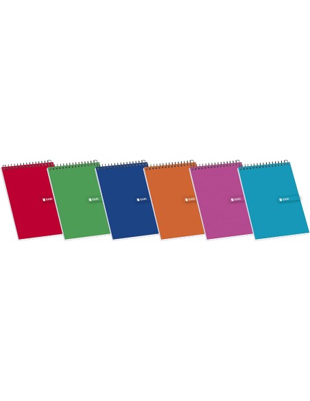 100302800 cuaderno y block 80 hojas Colores surtidos